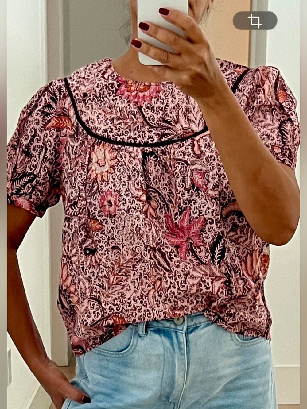 Madewell Yoked Puff - Sleeve Top. NWT. XS